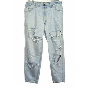 VTG Vintage Levis 550 Ripped Jeans W36 L30